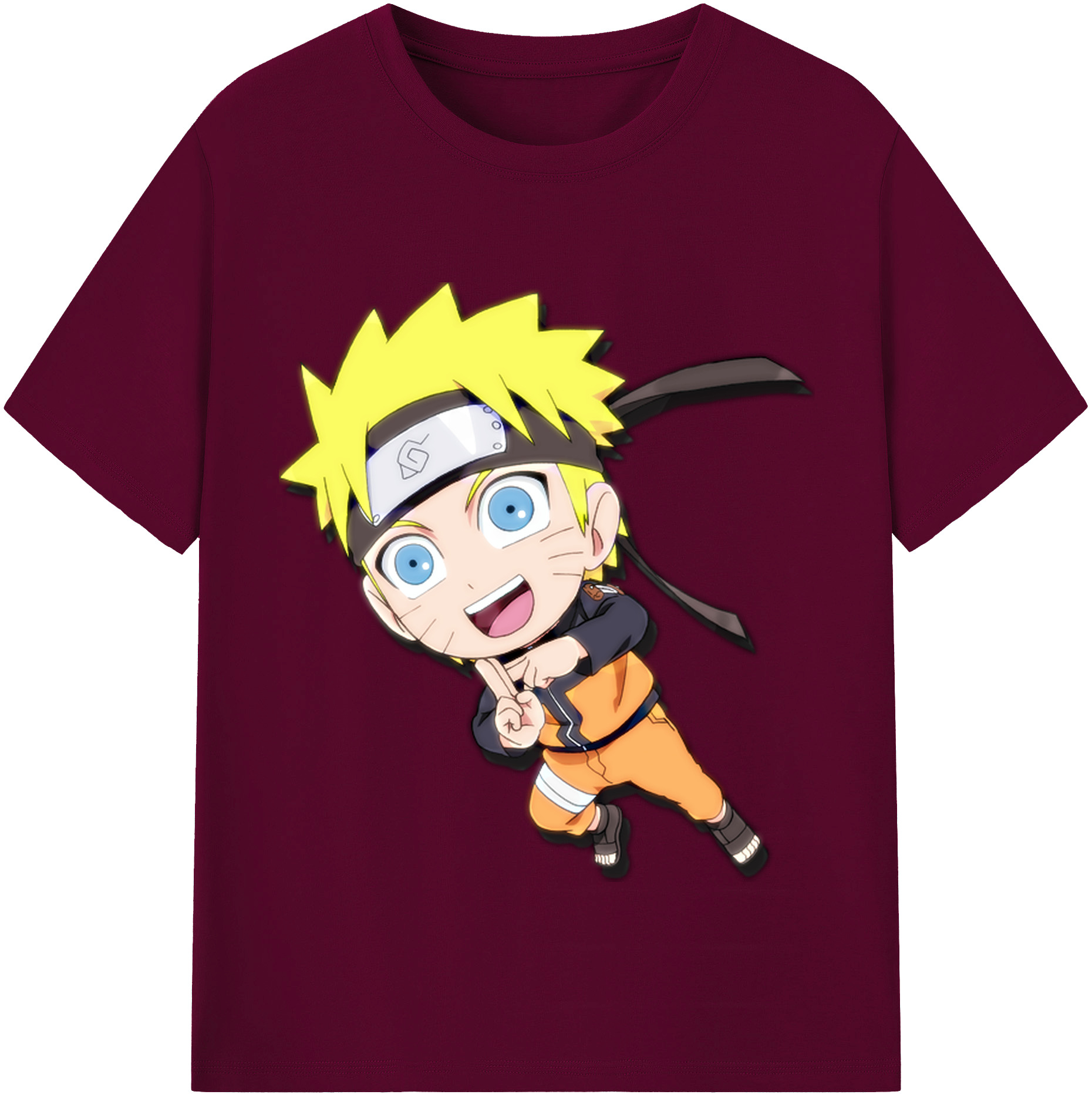 （画像用） NARUTO -ナルト- うずまき ナルト Uzumaki Naruto レディースカジュアルプリントTシャツ（綿100％）
